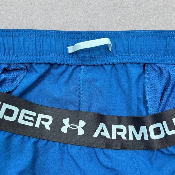 NEW Under Armour Shorts Men's 2XL Blue UA Vanish 6" Stretch Gym Training Running - Picture 6 of 13